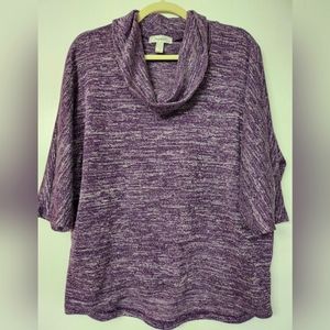 Woman's purple pull on sweater.